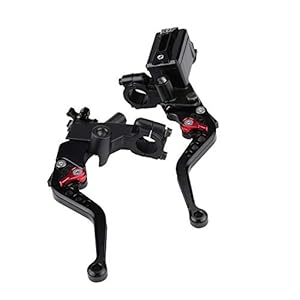 Leviers de maître-cylindre – 1 paire 7/8″(22mm) de frein de moto universels Leviers de réservoir de maître-cylindre d’embrayage