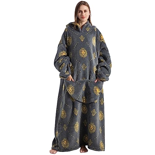 Thigies Sudadera con Capucha para Mujer Hombre,Oversized Batamanta Manta con Capucha,Comfy Bata Mujer Invierno