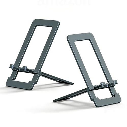Support téléphone portable pliable lot de 2 pour éviter les chutes sur le bureau