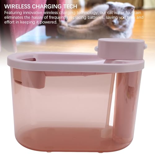 Fuente de Agua Automática para Gatos 2.2L Rojo miniatura 2