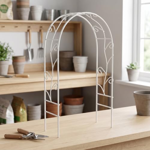Image of Balacoo 2pcs Miniature Iron Archway Garden Decoration for Dollhouse Fairy Gardens Charming Micro Landscape Decor Versatile Use for Wedding Outdoor Flowerpot Displays