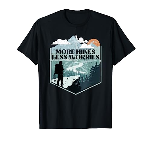 Geocaching Senderismo Camping Naturaleza Al Aire Libre Montañas Brújula Camiseta