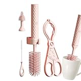 Ajustement parfait : la brosse électrique pour biberon étant conçue de manière ergonomique, elle est bien ajustée et confortable à tenir, et le long manche facilite le nettoyage des zones difficiles d'accès.