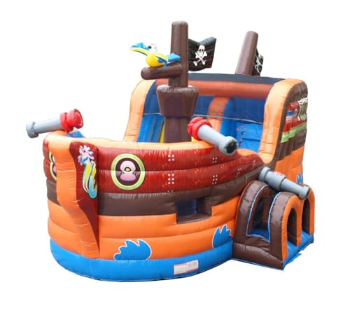 TentandTable Inflatable Bounce House with Slide for Kids 5-12 Large - Commercial Grade Bouncy House for Adults - Jump House, Includes Electric Air Blower - 19' L x 15' W x 14' H - Pirate Ship - Image 8