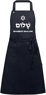Personalized Shabbat Shalom Apron,Wonderful Gift Idea For Jewish Holidays Or To Bring Style To Your Kitchen,Gift Idea For Neighbors,Gift For Family Members