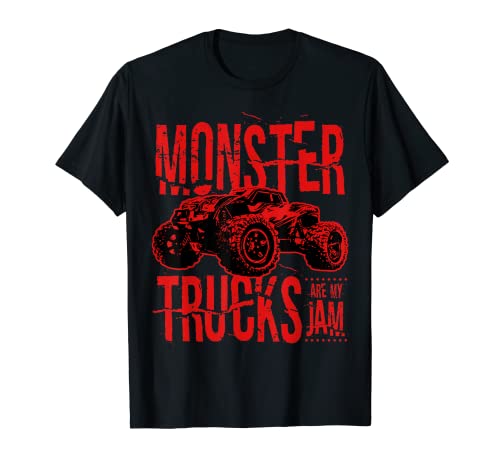 Funny Monster Trucks Are My Jam Camiseta I Big Smash 4x4 Camiseta