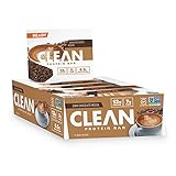 Ready Clean Bar, 12g of Protein, 7g Fiber, 6.5g of Whole Grains, Non-GMO, Dark Chocolate Mocha, 1.8...