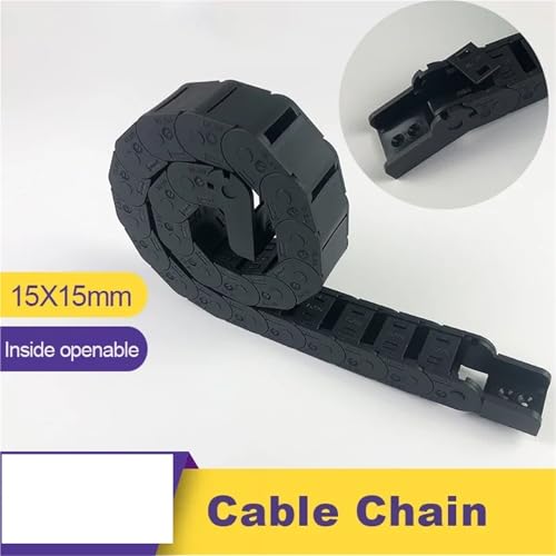 Chaîne porte-câbles 15x15mm contre l'emmêlement des câbles machine longueur 1m - 3