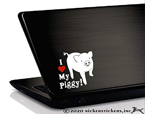 I Love My Piggy! - Pig Car Truck Window Decal Sticker #TOP2