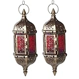 Bougeoir suspendu – peut également servir de décoration intérieure originale, bougeoir en fer forgé