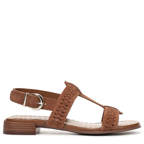 Naturalizer Women's Nia Sandal Walnut Brown Suede 6.5 W angle 7