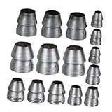 Veemoon 15 Stück -werkzeug Sicherheits-rundgriffkeile Zubehör Für Landwirtschaftliche Werkzeuge Keilwerkzeug Griffhammerschutz Runde Griffkeile Axtstiel-keil-kit Metallkeil Eisen Silver