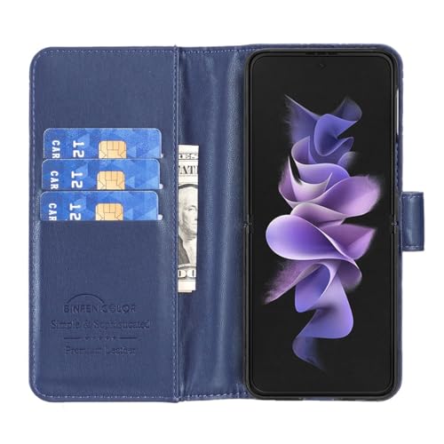 Housse Samsung Galaxy Z Fold 5 noir étui portefeuille cuir à rabat aimanté - 3
