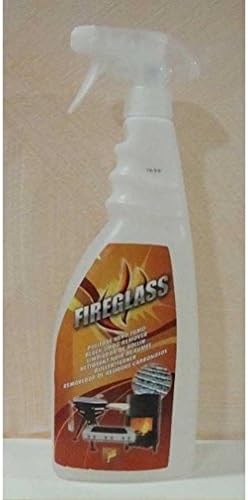 KIT Fireglass Pulitore Vetri Per Camini E Stufe - 2 Flaconi Da 750ml, Rimuove Nero E Fumo