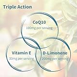 Igennus Advanced CoQ10 100mg, 4-Month Supply, 5X Bioavailability CoQsol-CF Boosted with D-Limonene, 120 Servings, Heart & Energy, Ubiquinone Coenzyme Q10 & Vitamin E Antioxidant, Clean Label - Image 4