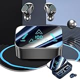 Bluetooth 5.3 Earphones Low Latency Headphone - Noise Cancelling Wireless Headphones - Digital Display Design - Wireless Earbuds for Driving/Business/Office - in Ear Earbud