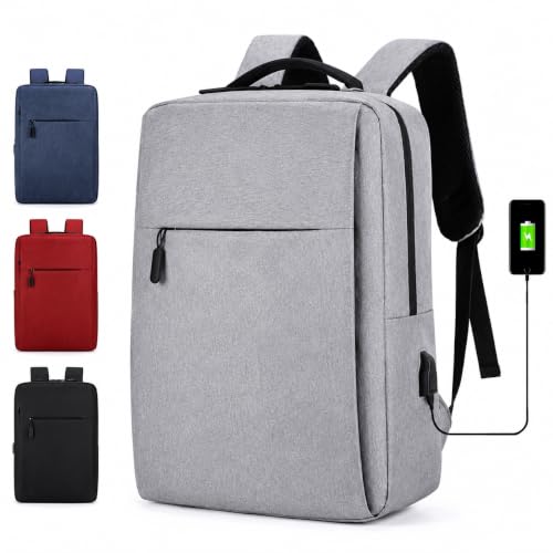 Mochila Masculina Reforçada Executiva Grande Mochila para Notebook Trabalho Viagem Escola com Cabo de Aço Impermeável Antifurto com Saídas USB/Fone de Ouvido Unissex (Preto)