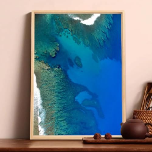 Toile vagues de plage océan 60x80cm affiche décoration murale