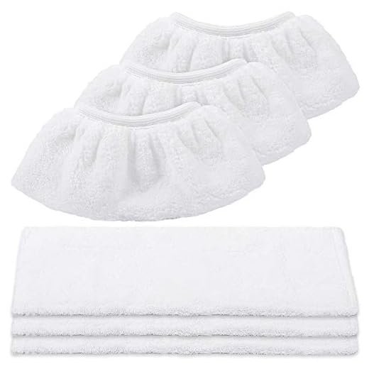 KEEPOW Mikrofiberdukset kompatibelt med Kärcher EasyFix Steam Cleaner SC 2, SC 3, SC 4, SC 5 (3-pack för golvmunstycke + 3-pack för handmunstycke)