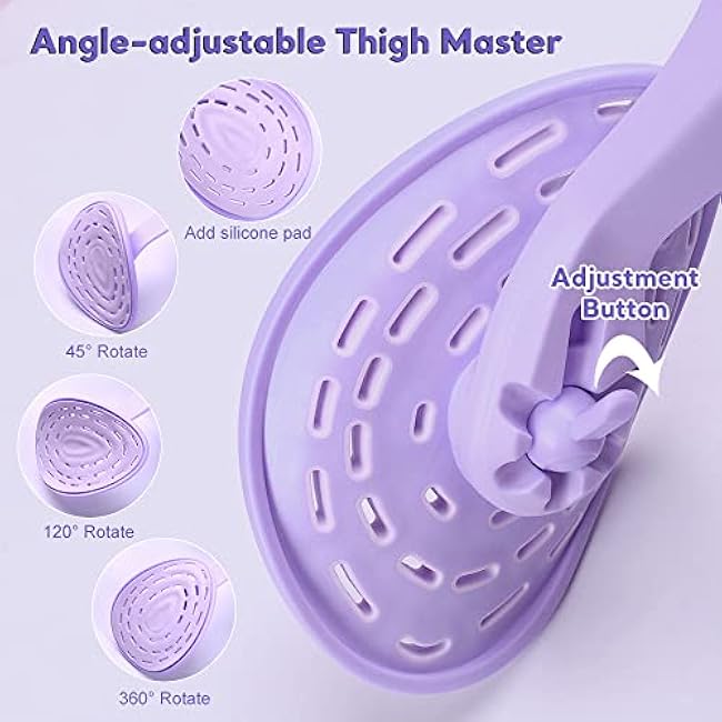 GROOFOO Inner Thigh Exerciser - Kegel Pelvic Floor Muscle Trainer Equipment for Women, Thigh Master Hip & Pelvis Toner