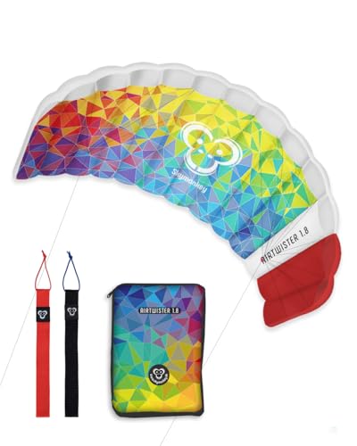 Skymonkey Airtwister 1.8 Lenkmatte inkl. Packsack & Flugschlaufen - Lenkdrachen bereits fertig...
