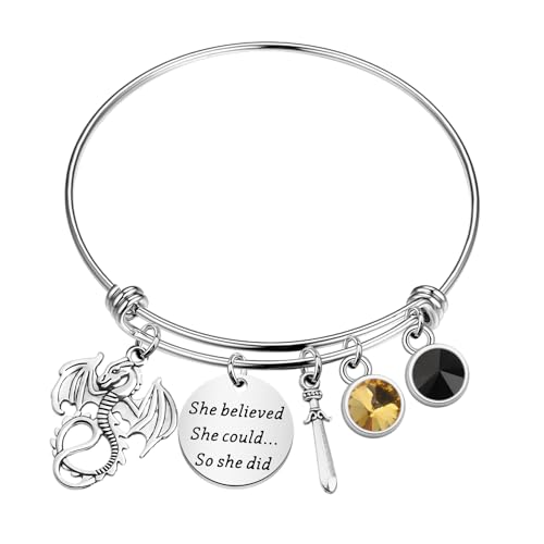 FAADBUK Book Inspired Earring Book Lover Gift Dragon Rider Gift Reader Gifts