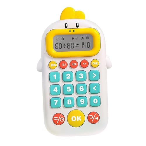 Juego electrónico de matemáticas para regalo de cumpleaños infantil blanco