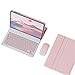 JiuRui tablet Accessori, Tastiera normale/retroilluminata staccabile, custodia protettiva in pelle flip compatibile con HUAWEI MatePad Air da 12 pollici(Pink+Keyboard+Mouse) immagine