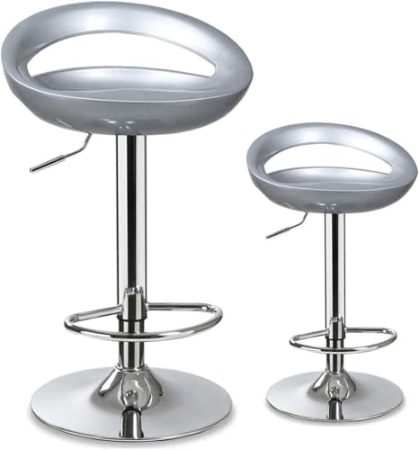 Tabouret de bar pivotant avec hauteur ajustable et socle métallique robuste