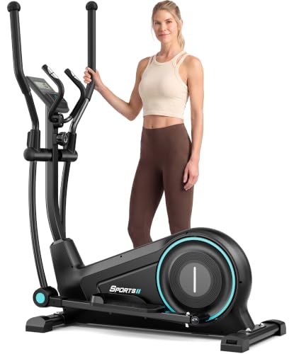 Image of THERUN Elliptical Exercise Machine, Electric Elliptical Machine for Home Use, Magnetic Elliptical Training Machines with 20IN Stride & 32-Level Resistance, 350LB Capacity, App Connectivity