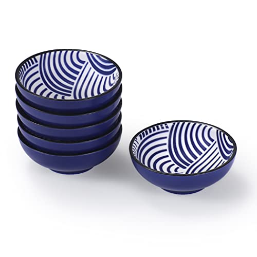 YWDL Set di 4 Piattini in Ceramica per Salse, Design Cartoonesco, per Salsa di Soia, Condimenti, Sushi e Snack  15