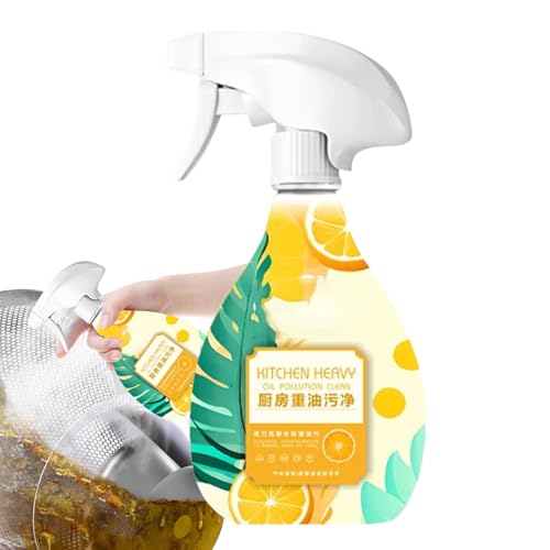 キッチンクリーナー 油汚れ除去剤 | オレンジの香りストーブ油汚れクリーナー - 家庭用グリル・カウンター・シンク・オーブン・レンジフード・調理器具用ステイン除去スプレー