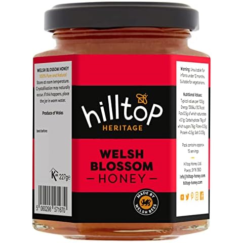 Hilltop Honey - Welsh Blossom Honey - 227g Cover