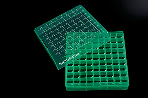Cryoking Pp Cryogenic Boxes-2In, 81-Wells, Assorted Colors, 133X133X52Mm, Polypropylene Cryogenic Boxes, Case Of 20 #TOP3