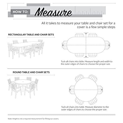 Classic Accessories Veranda Water-Resistant 60 Inch Tall Round Patio Table & Chair Set Cover, Outdoor Table and Chair Cover by Classic Accessories - Image 4
