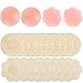 Hicdaw 24 pièces mamelons Couvre Mamelon Pasties Silicone BH Mamelon Autocollant avec 4 mamelons réutilisables en Silicone Couvre 20 Seins adhésif jetable BH
