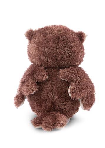 NICI 48078 Kuscheltier Eule Oscar 35cm mit drehbarem Kopf, BRAUN, 35 cm
