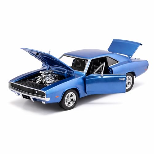 Image of Dodge Charger 1:32 Scale Die Cast Metal Car - Pull Back Classic Muscle Model with Openable Doors, Hood & Trunk, Lights & Sound, Collectible Showpiece for Kids 6+ & Car Enthusiasts