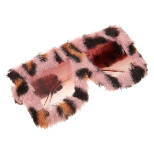 VALICLUD Cute Furry Cat Eye Sunglasses for Adults Funky Birthday Party Prop Lightweight Decoration Unique Fun Glasses for Women for Festivals Street Photos