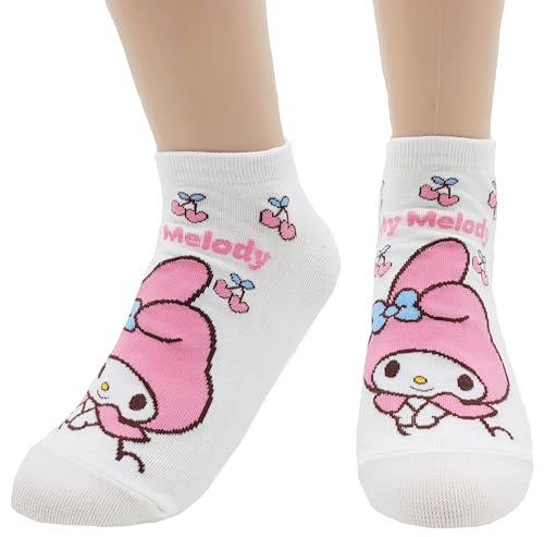 Image of JJMax Women's Kitty Cute Cartoon Cotton Blend Ankle Socks Sets