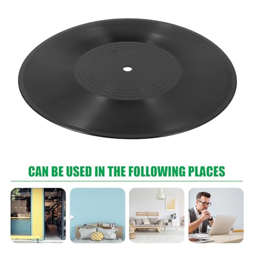Gadpiparty 12 Zoll Leere Vinyl-Schallplatten-Wanddekoration Vinyl-Schallplatten Für Ästhetische Wanddekoration Gefälschte Bastelprojekte Ästhetische Raumdekoration Für Zu Hause