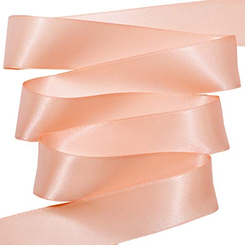 Image of Morex Ribbon Double Face Satin Ribbon, 7 /8 inch x 50 Yd, Moonstone