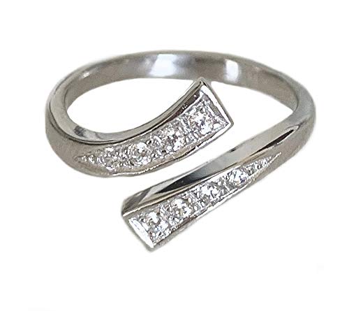 Cz Wrap Toe Ring #TOP2