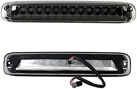 AKKON - For 99-02 Chevy Silverado 1500 2500 HD 99-06 GMC Sierra Black LED Tube Tail Lights + Smoked LED 3Rd Brake Lamp Combo