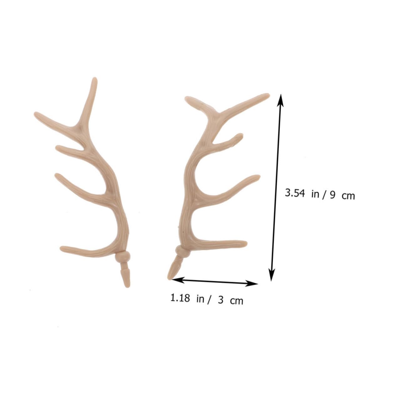 ibasenice Christmas Tree Decorations 24 Plastic Deer Antlers Snowman Hand Twigs Deer Horn Decor Mini Antlers Embellishments