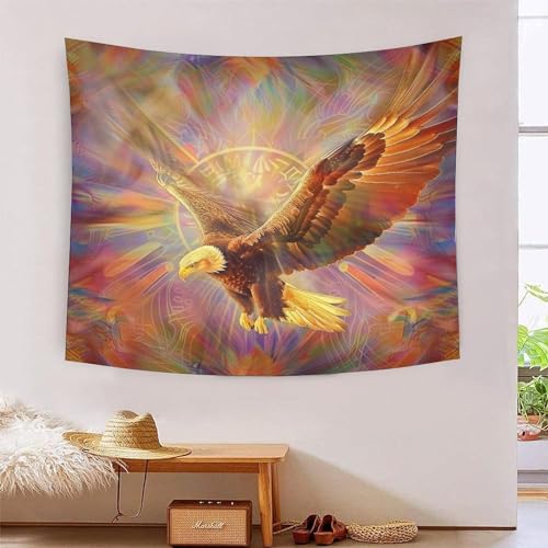 Poster mural aigle tapis de mur 3D grand format 150 x 200 cm