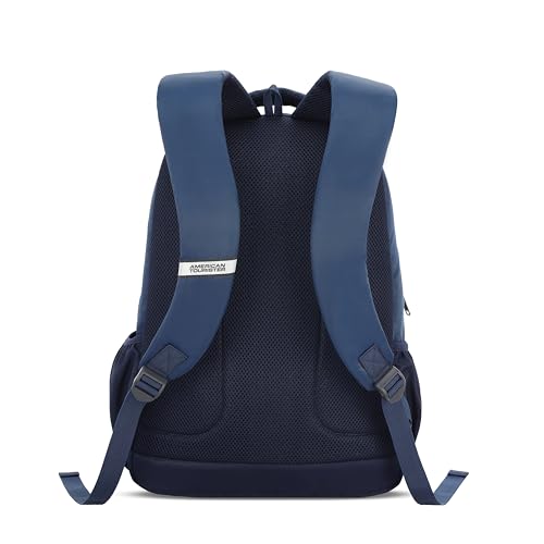 Image of American Tourister Nexa Style 01 | 36L Backpack | Casual Bag | 3 Compartments | School & College Backpack for Men and Women | Navy | 1 Yr Global Warranty