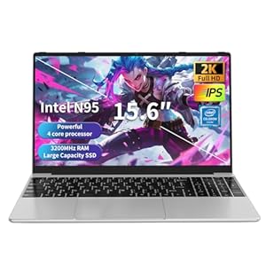 Gaming Laptop,Computer Laptop,Laptop Computer,Laptop Gaming,16GB DDR4 512GB SSD,3.4GHz Intel N95 Processor,Fingerprint Unlock,15.6-inch Full HD 2K,180 Angle Opening,Backlit Keyboard,Gray
