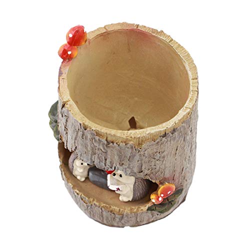 Toim Cute Succulent Plants Pots, Toothbrush Pencils Holder (The Hedgehogs) #TOP3