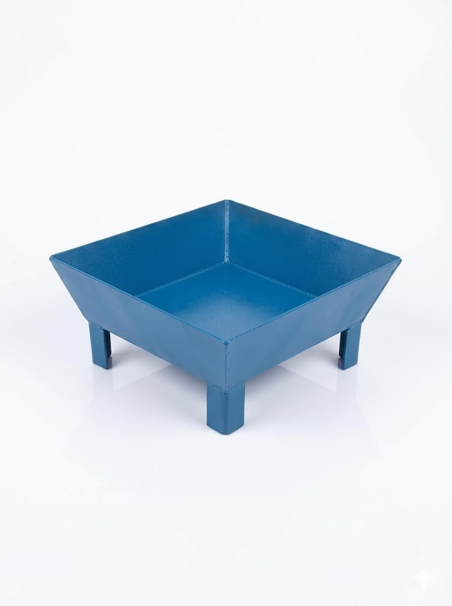 portable iron havan kund blue | heavy duty, portable design, iron construction